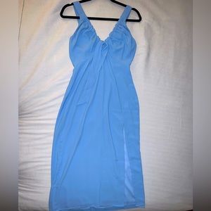 A&F cinched neck slip dress